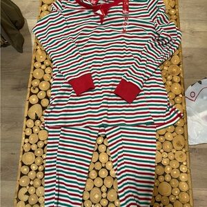 Family Pajamas Striped Women's Pajama Set - Red, Green, White
